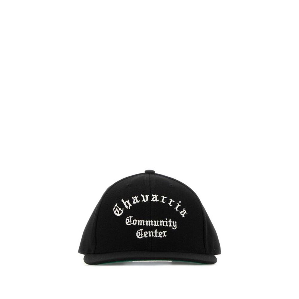 Willy Chavarria Men Black Canvas Baseball Cap